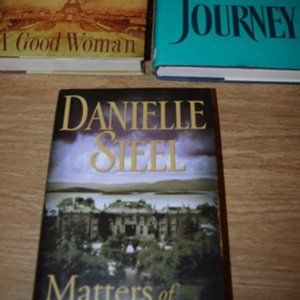 Danielle Steel 3 Pack Hard Cover Books:  "Journey", "Matters of the Heart" &Good